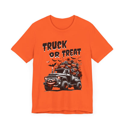 Halloween Truck Unisex Tee, Spooky Trick or Treat T-shirt
