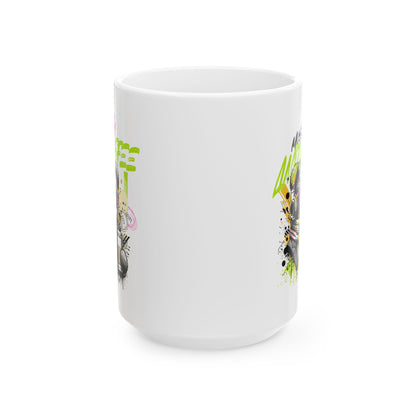 Music and Coffee Ceramic Mug
