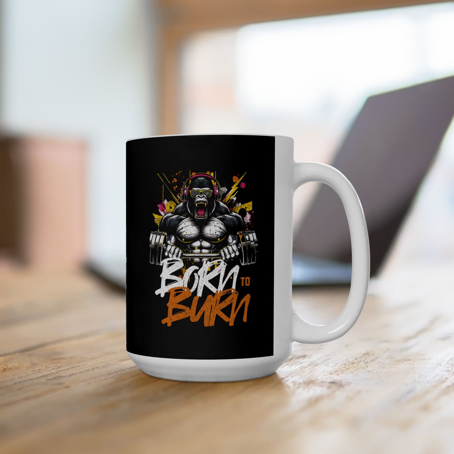 Gorilla Fitness Ceramic Mug, 11oz