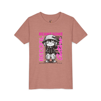 Youth T-Shirt - Be Cool Be Awesome Design