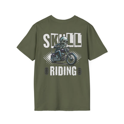 Skull Riding, Motorcycle Ride Unisex T-Shirt