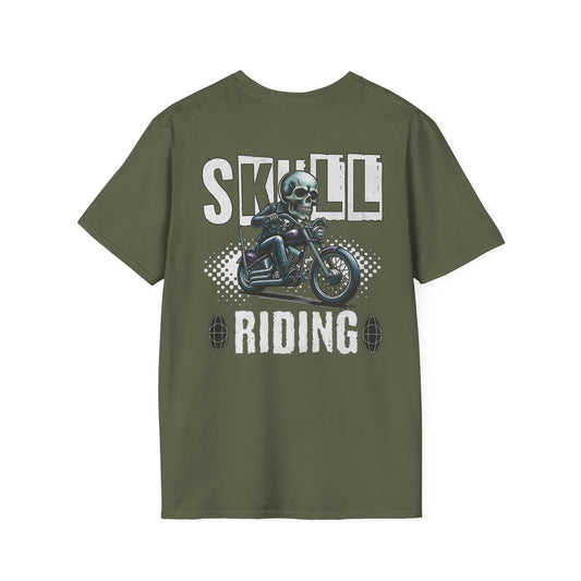Skull Riding, Motorcycle Ride Unisex T-Shirt