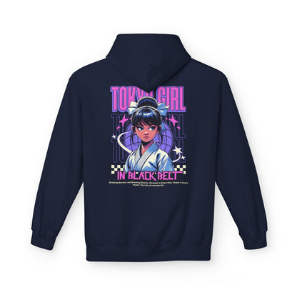 Hoodie Tokyo Girl in Black Belt