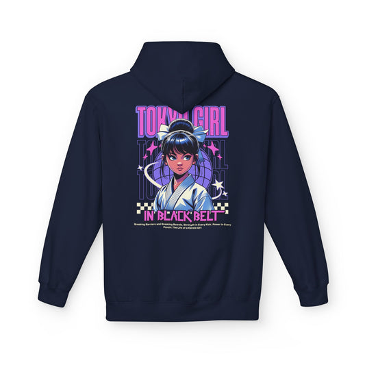 Hoodie Tokyo Girl in Black Belt