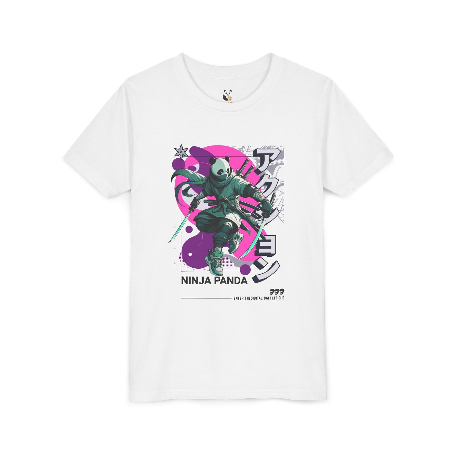 Youth Tee - Ninja Panda Design