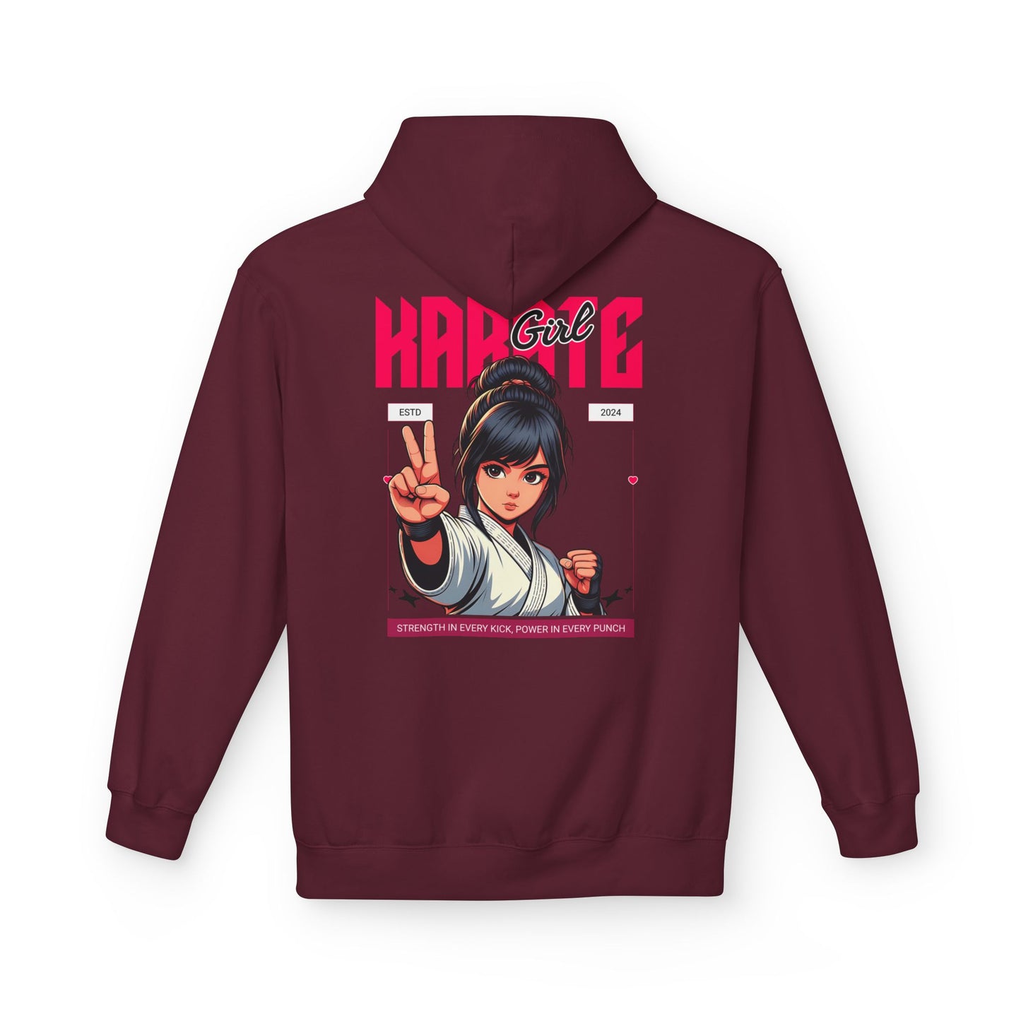 Karate Girl Hoodie Design