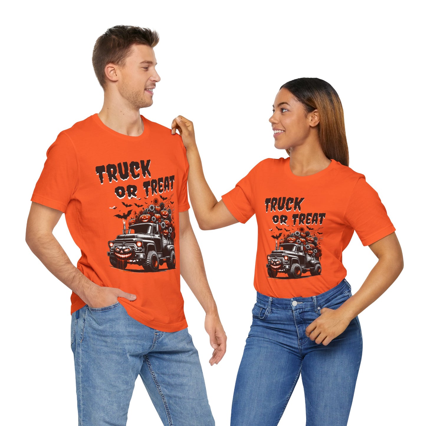Halloween Truck Unisex Tee, Spooky Trick or Treat T-shirt