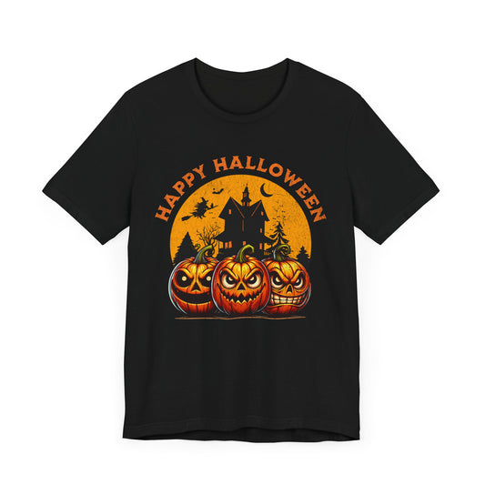 Halloween Pumpkin Tee, Shirt, Costume, Fall Season, Jack O Lantern Unisex Jersey