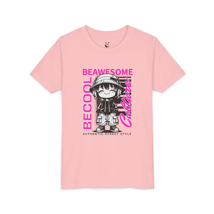 Youth T-Shirt - Be Cool Be Awesome Design