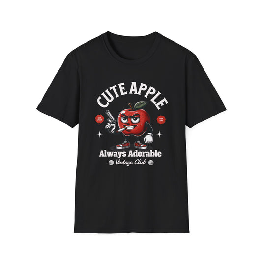 Cute Apple with Gun T-Shirt