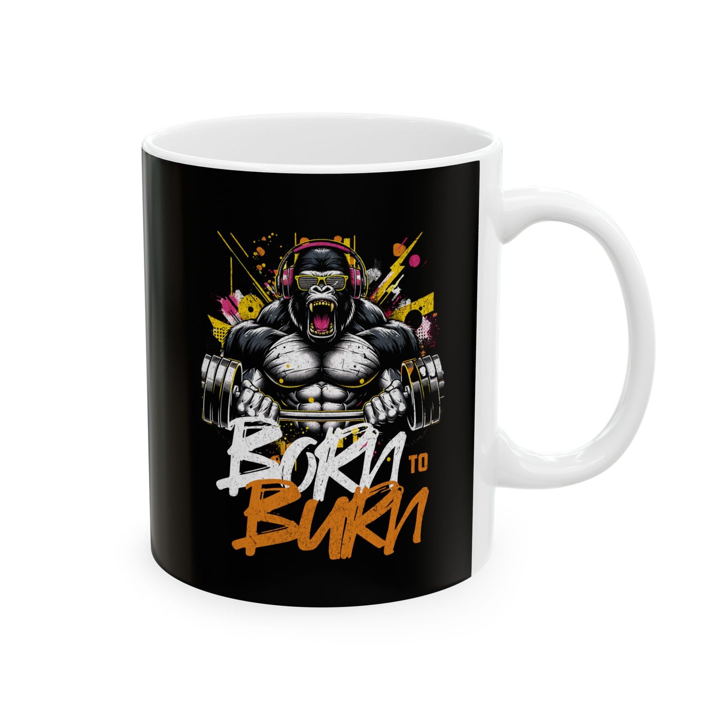 Gorilla Fitness Ceramic Mug, 11oz