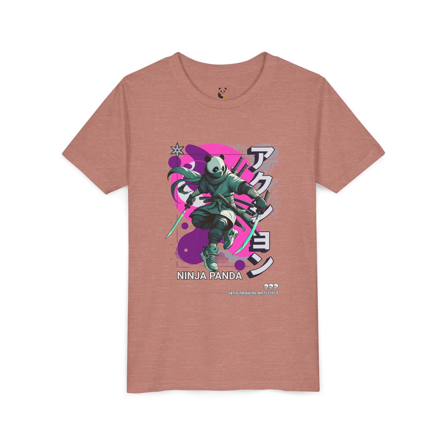 Youth Tee - Ninja Panda Design