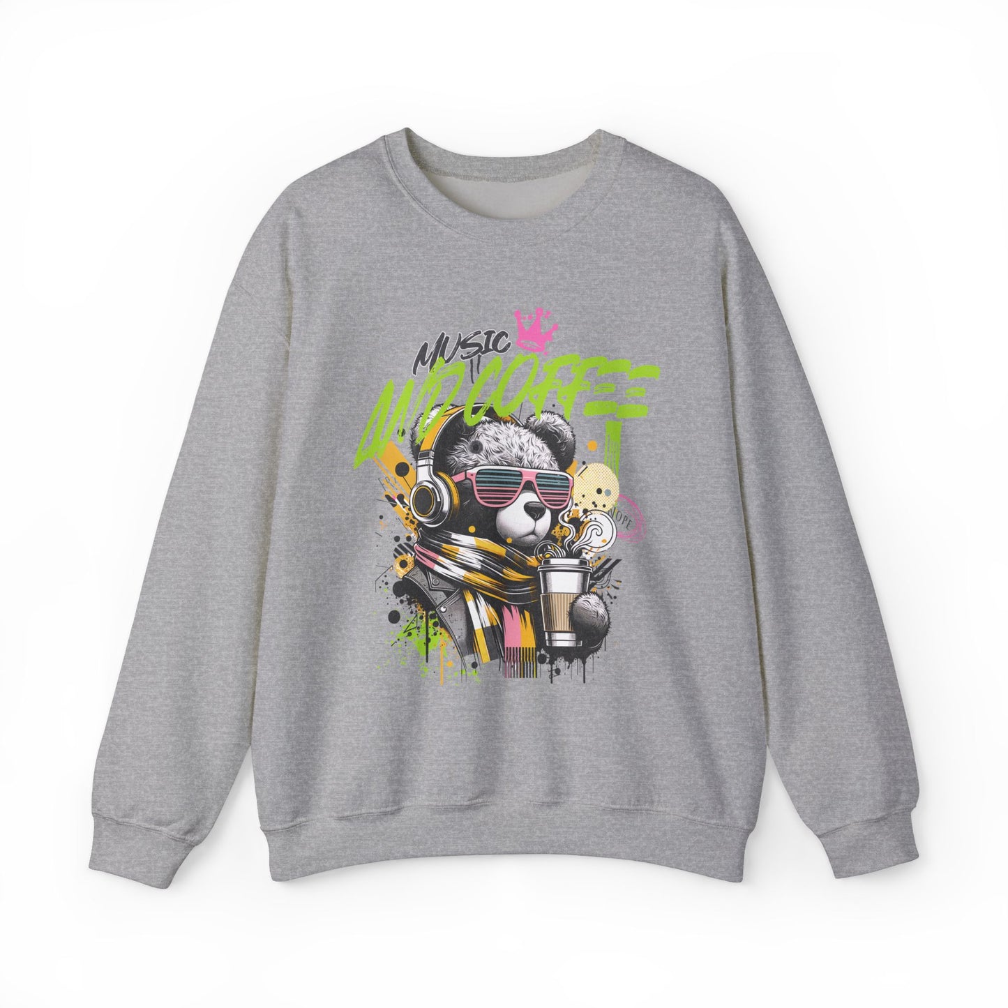 Coffee and Music Crewneck Sweatshirt