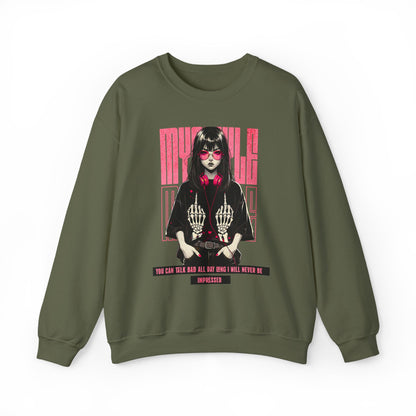 Crewneck Sweatshirt - Stylish Girl Design
