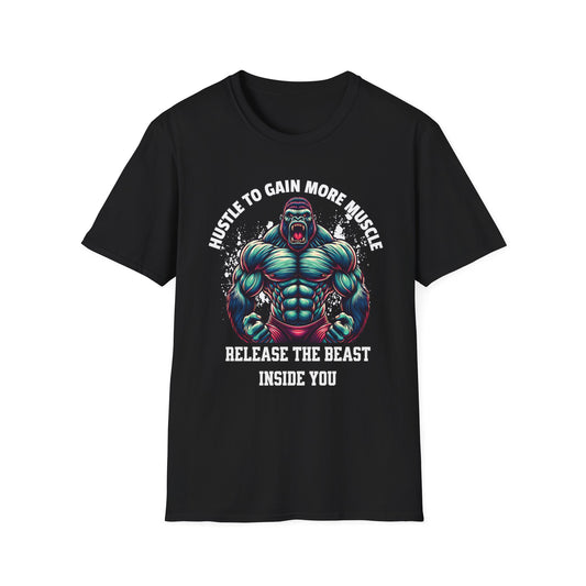 Muscle Hustle Unisex - Fitness Motivation T-Shirt
