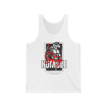 Wolf Fitness Stay Humble Workout Apparel Tank Top