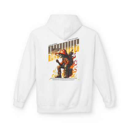 Skeleton in Fire Hoodie Design