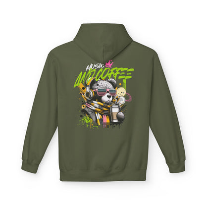 Music and Coffee Hoodie Design