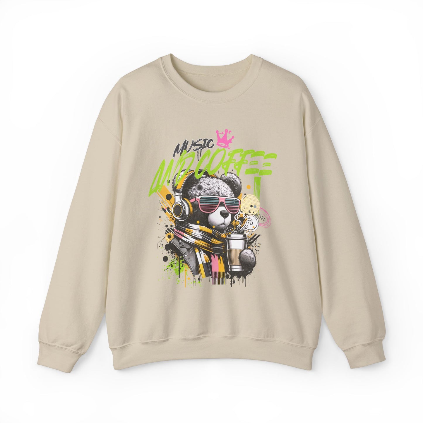 Coffee and Music Crewneck Sweatshirt