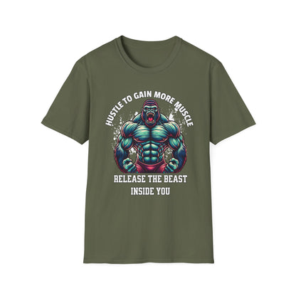 Muscle Hustle Unisex - Fitness Motivation T-Shirt