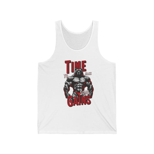 Bear Time to Make Gains Tank Top