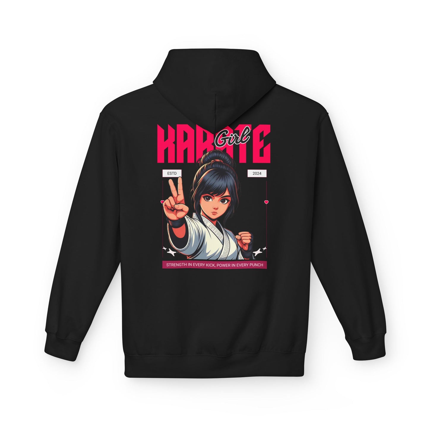 Karate Girl Hoodie Design