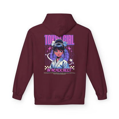Hoodie Tokyo Girl in Black Belt