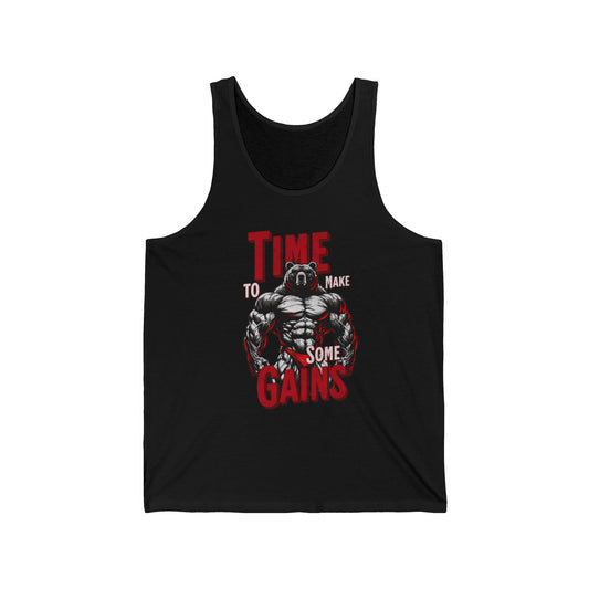 Bear Time to Make Gains Tank Top