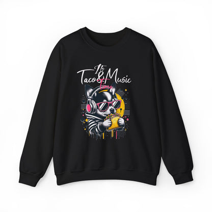 Taco Music Time Crewneck Sweatshirt