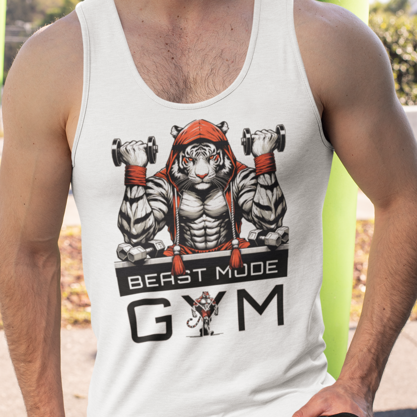 Beast Mode Tiger Workout Tank Top