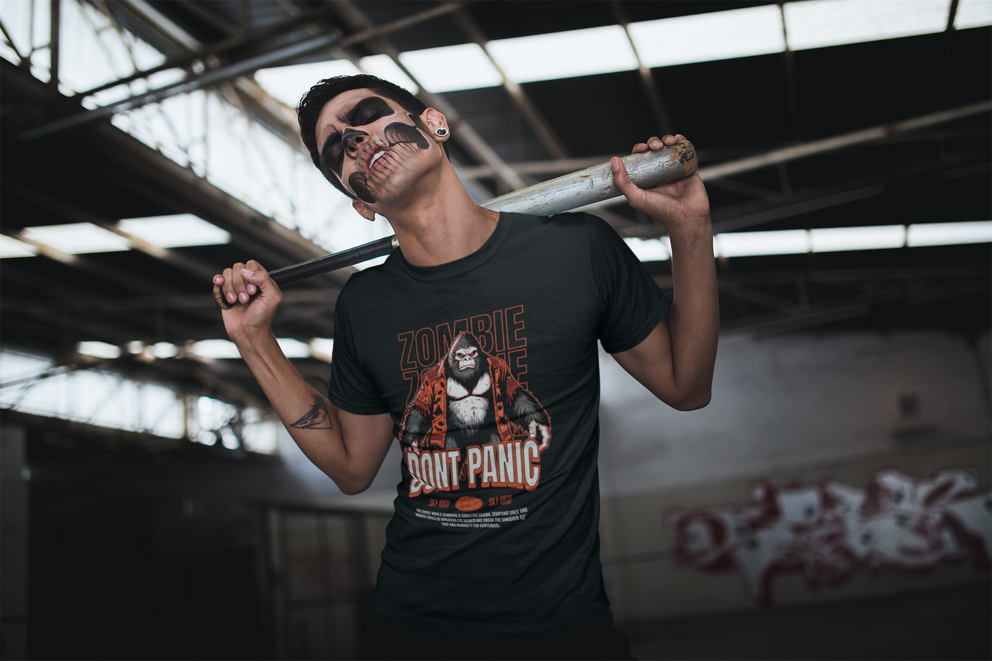 Halloween Zombie Bigfoot T-Shirt