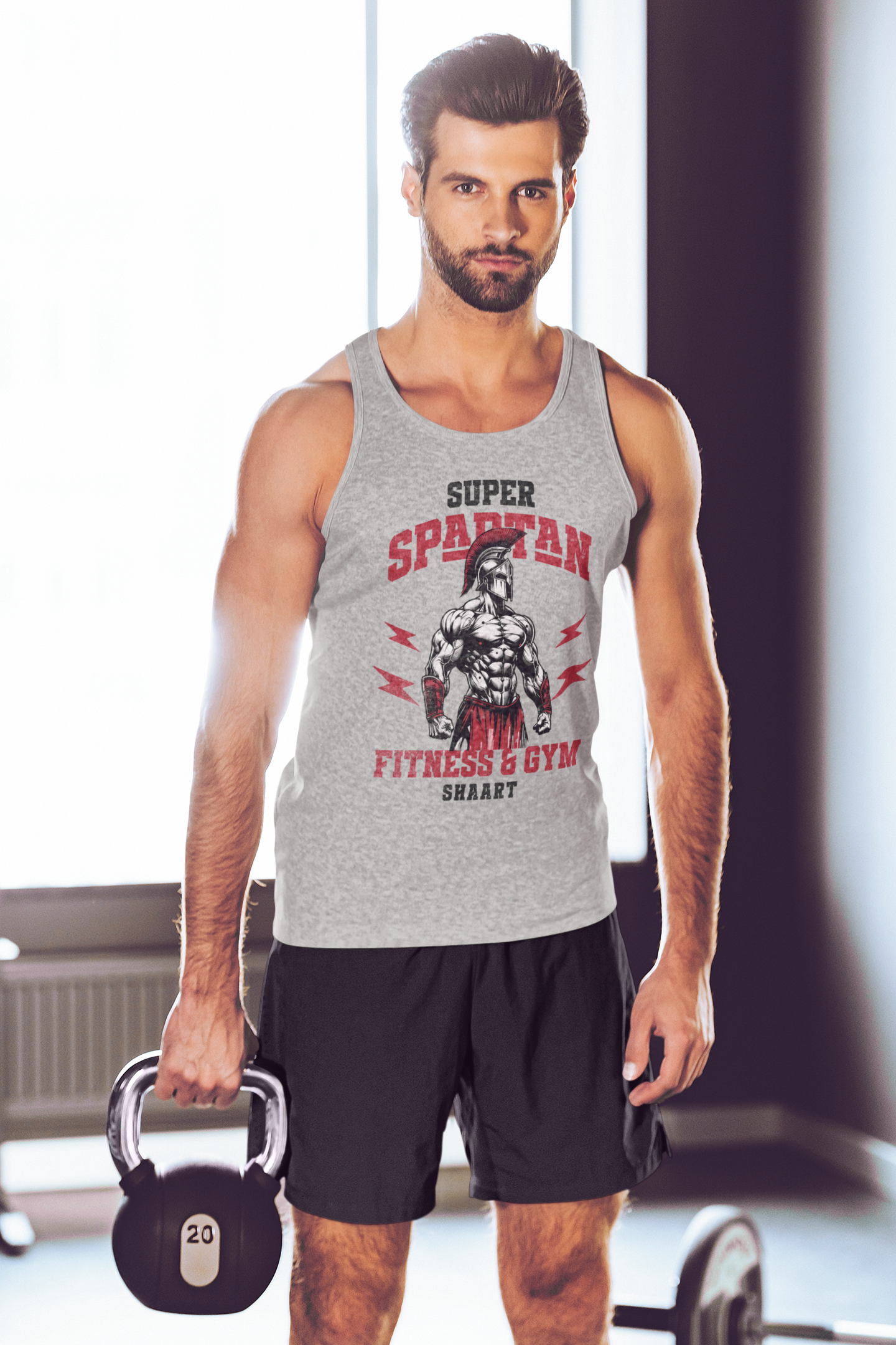Super Spartan Fitness Gym Tank Top