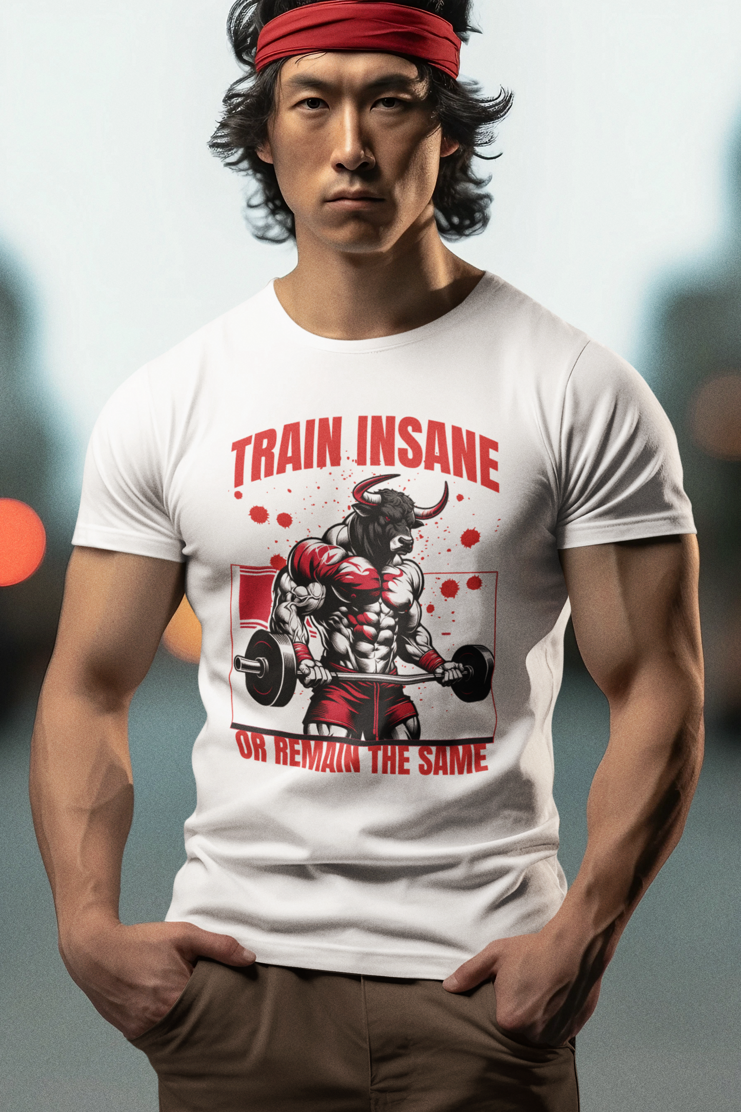 Bull Workout Unisex - Train Insane or Remain the Same  T-Shirt