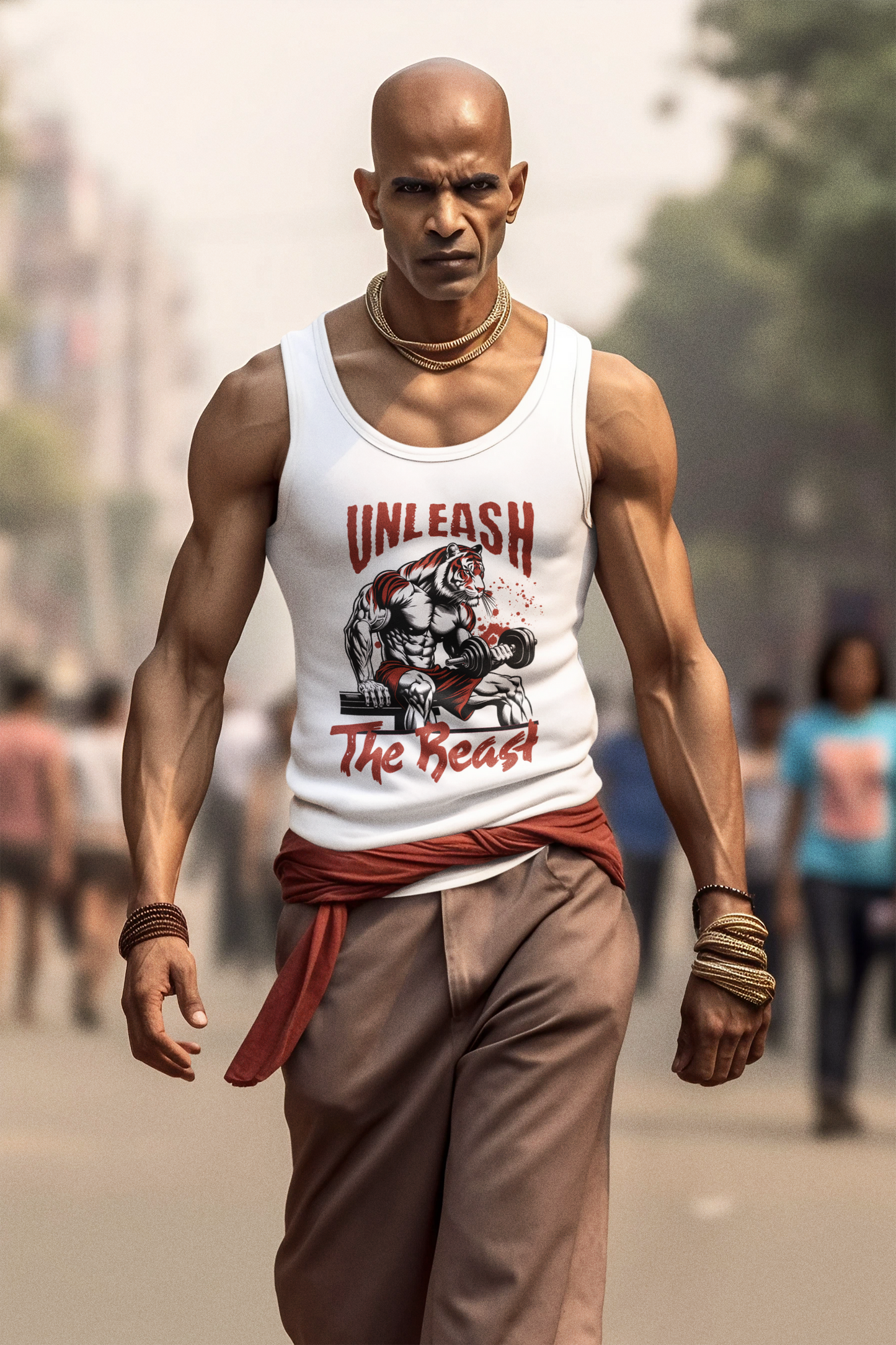 Tiger Lifting Weight Tank Top