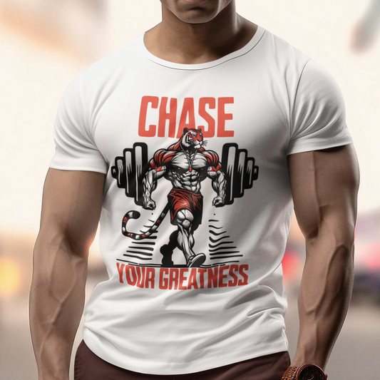 Motivational Tiger - Chase Your Greatness T-Shirt