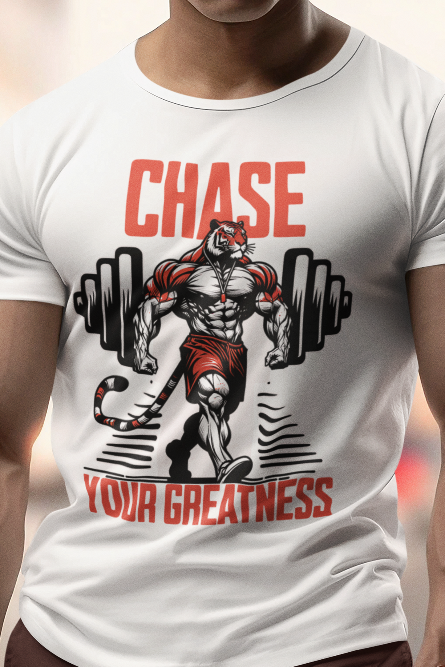 Motivational Tiger - Chase Your Greatness T-Shirt