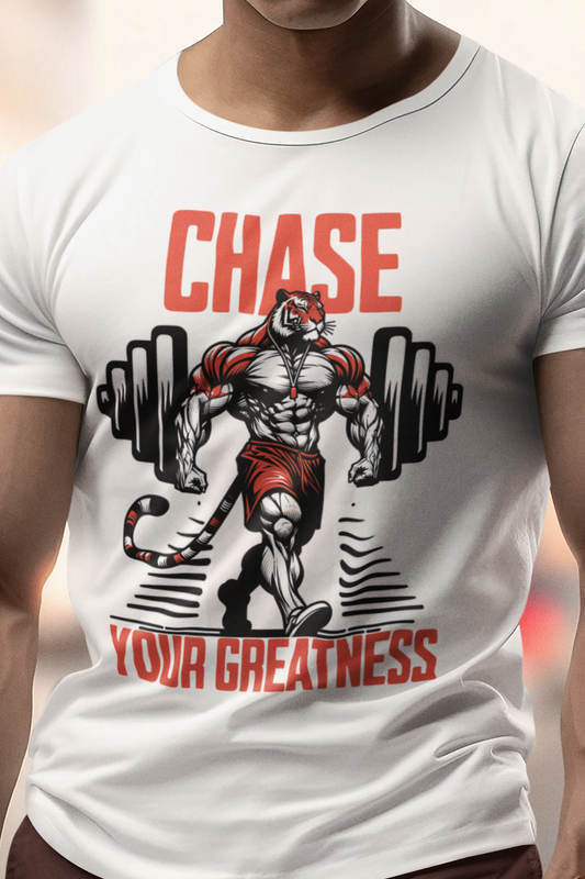 Motivational Tiger - Chase Your Greatness T-Shirt