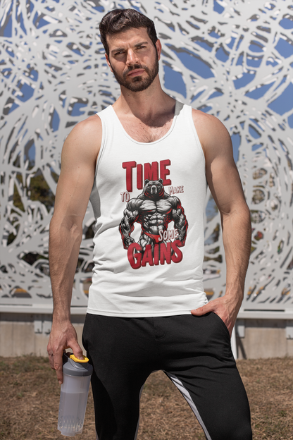 Bear Time to Make Gains Tank Top