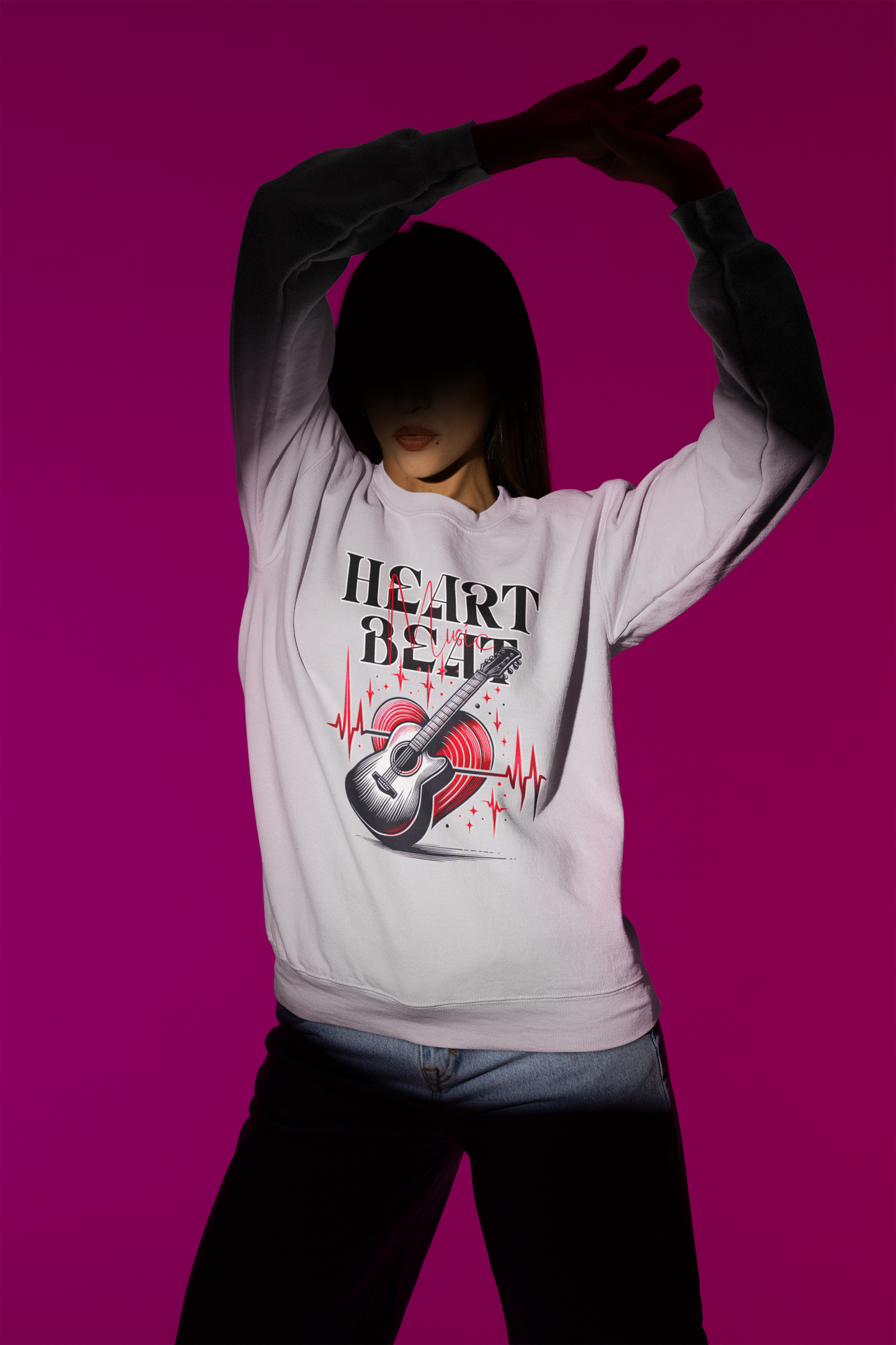 Music Heartbeat Crewneck Sweatshirt