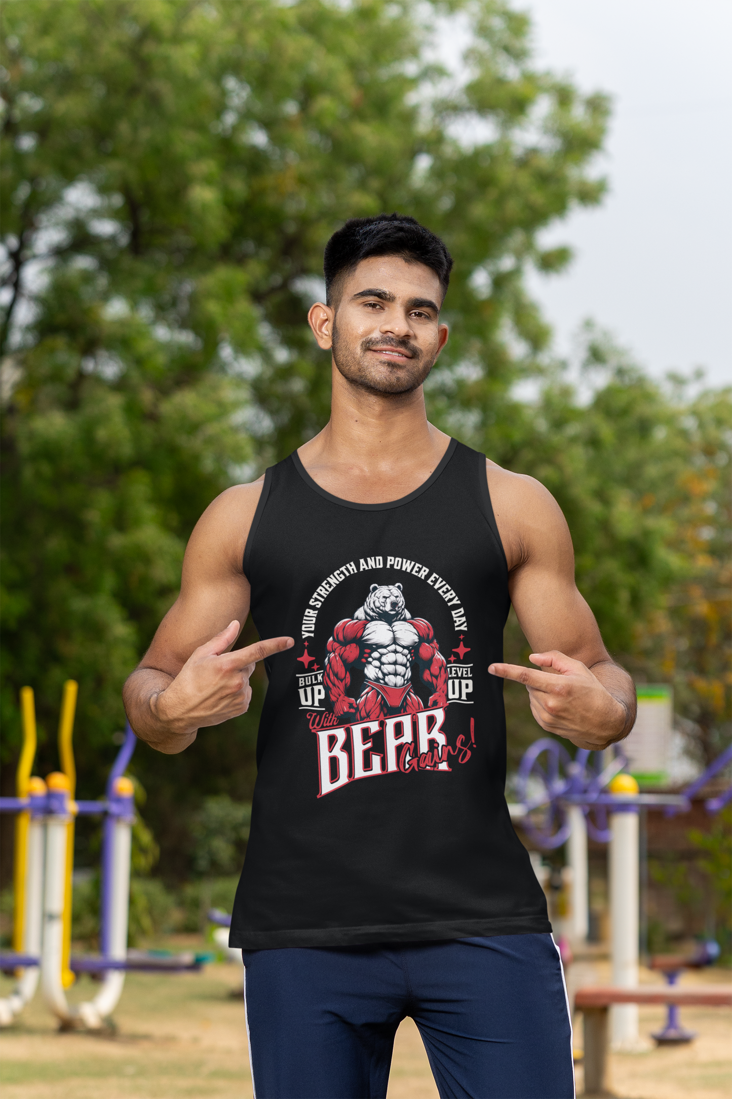 Bear Gym Workout Tank Top