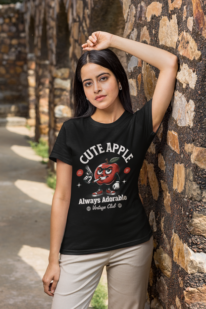 Cute Apple with Gun T-Shirt