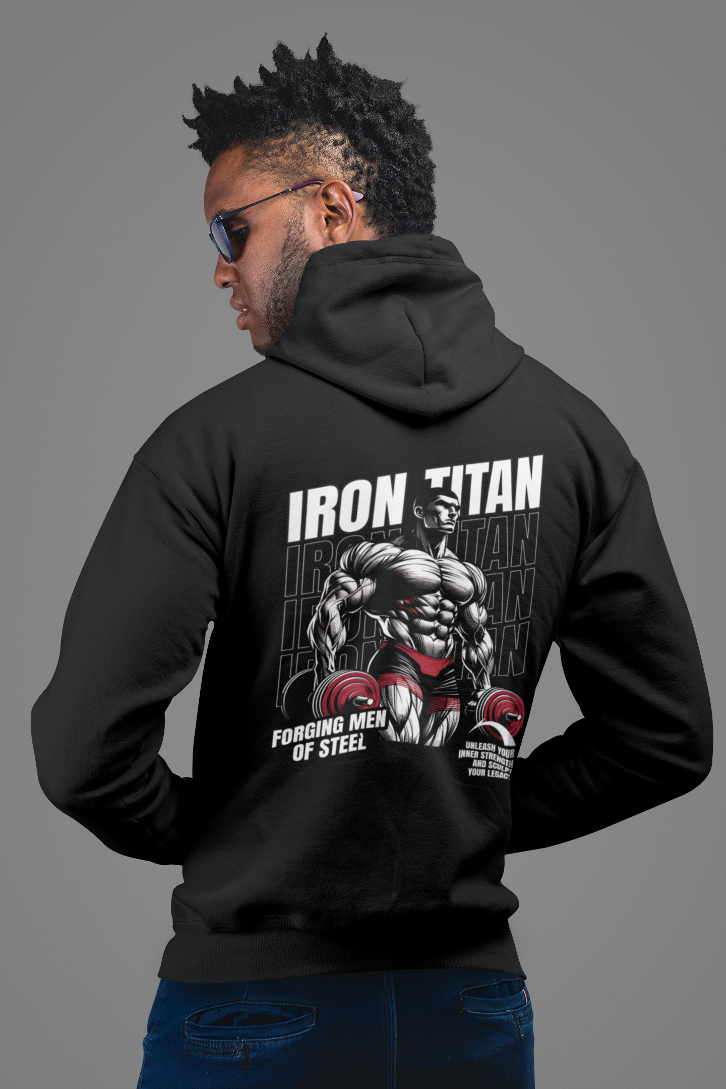 Steel Men Fitness Enthusiasts Hoodie