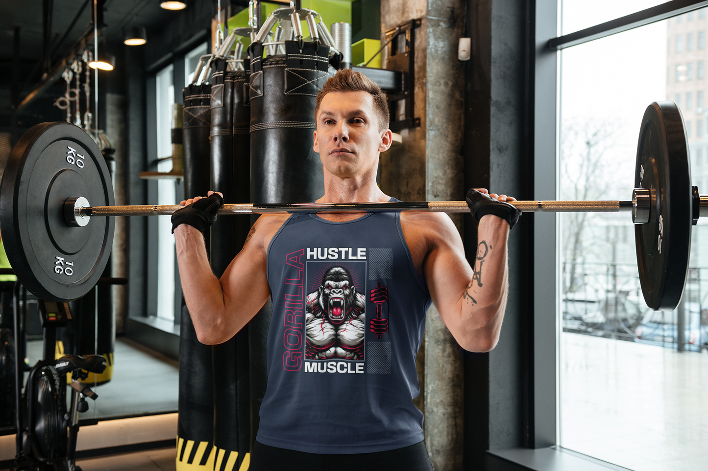 Hustle Muscle Tank Top