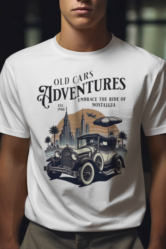 Old Cars Adventures Unisex T-Shirt