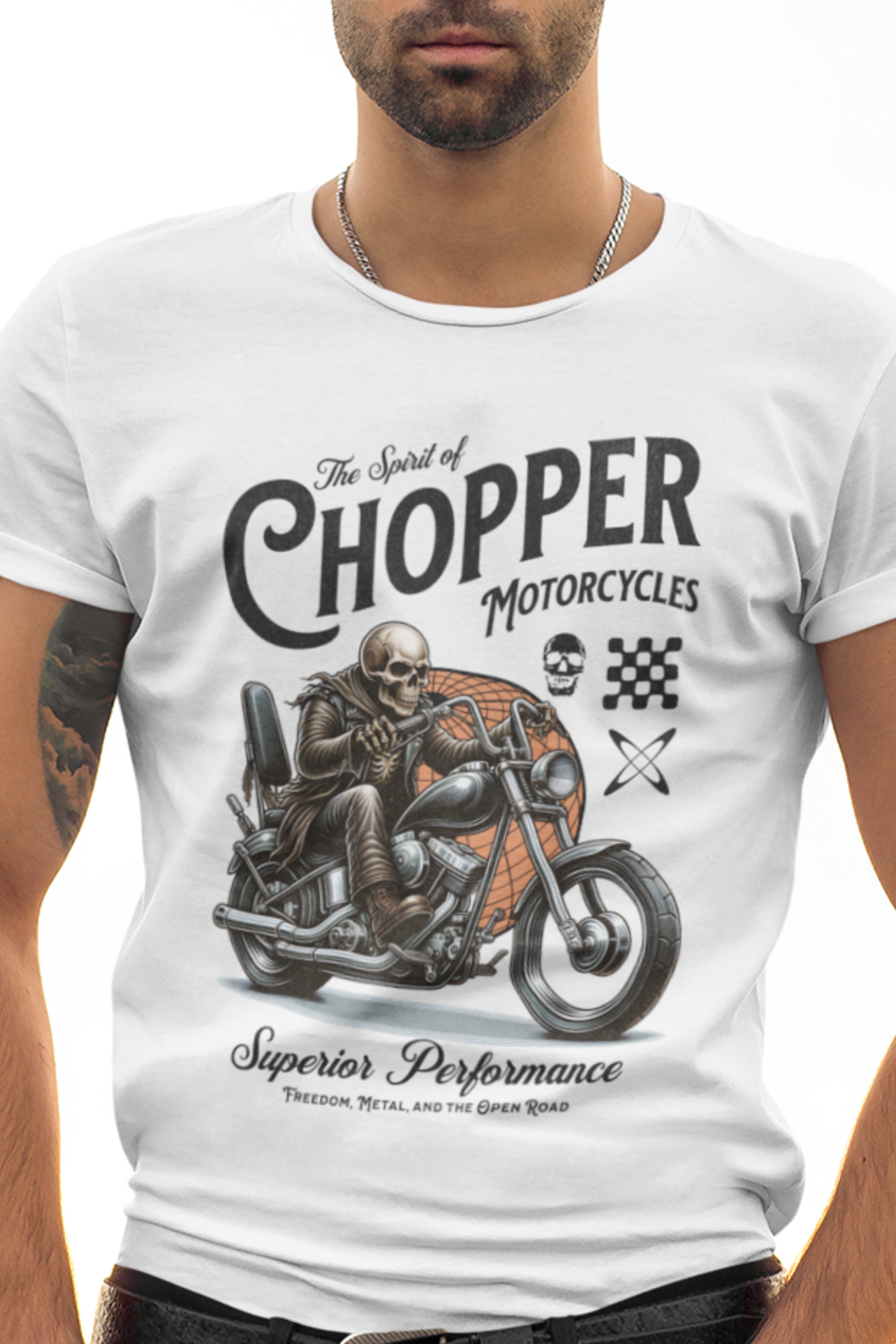 Chopper Motorcycle Unisex T-Shirt