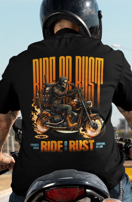 Skull Riding, Motorcycle Ride Unisex T-Shirt
