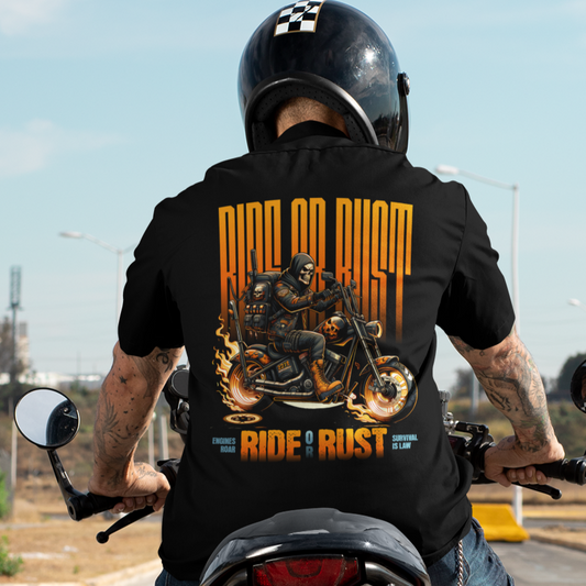 Skull Riding, Motorcycle Ride Unisex T-Shirt