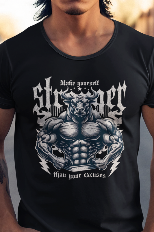 Gym Motivation - Make Yourself Stronger T-Shirt
