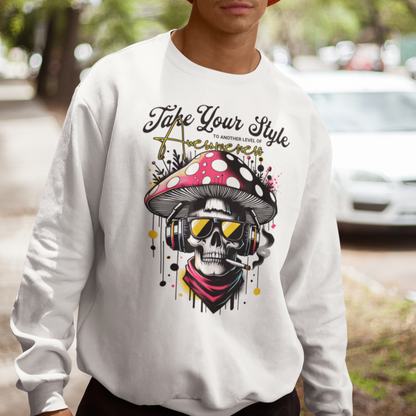 Graffiti Skull Crewneck Sweatshirt