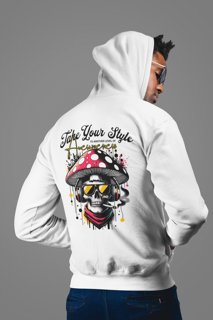 Hooded Sweatshirt Graffiti Style Hoodie